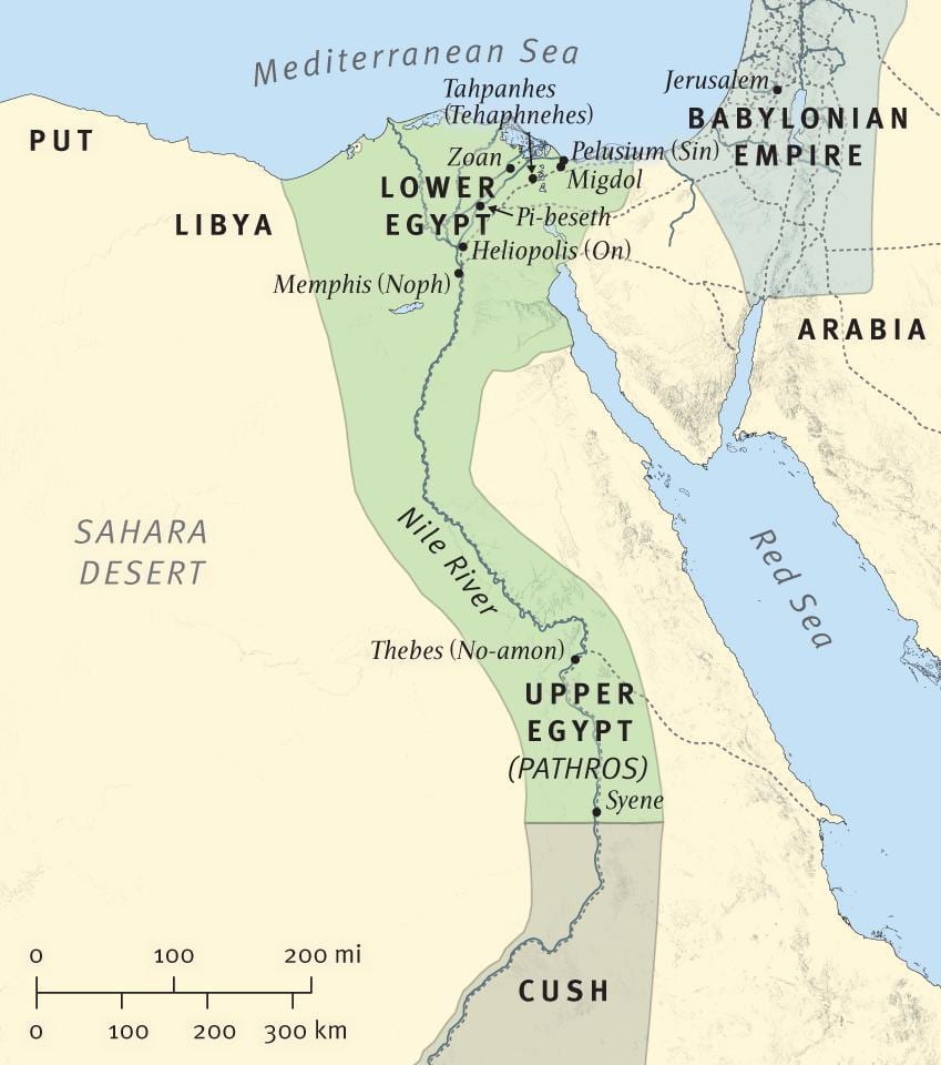 mapa de bíblica Etiopía