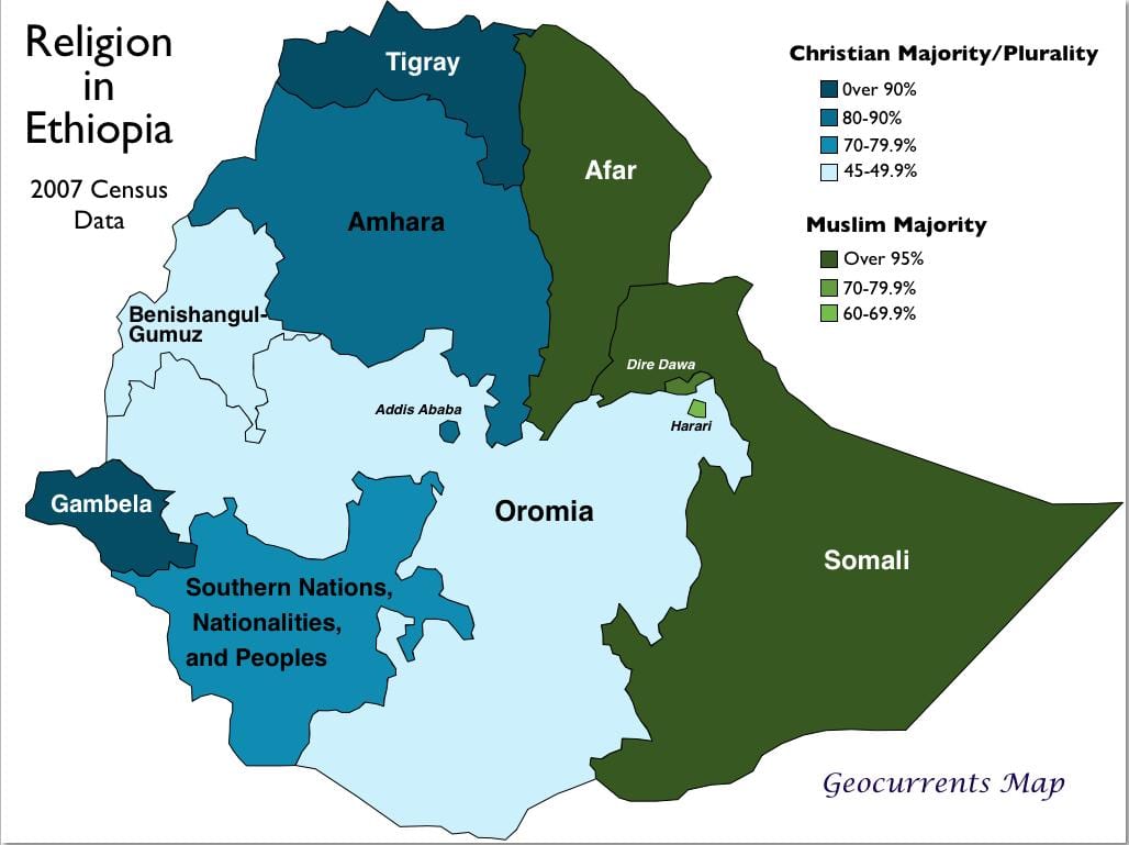 mapa de dorze Etiopía