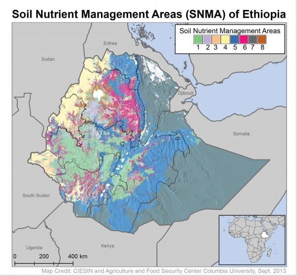 mapa de solo mapa de Etiopía