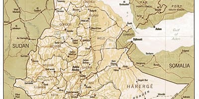 Mapa de Etiopía mapa de idade